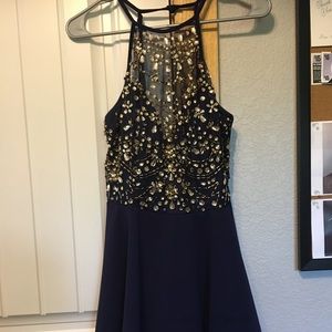 Navy Blue Prom Dress